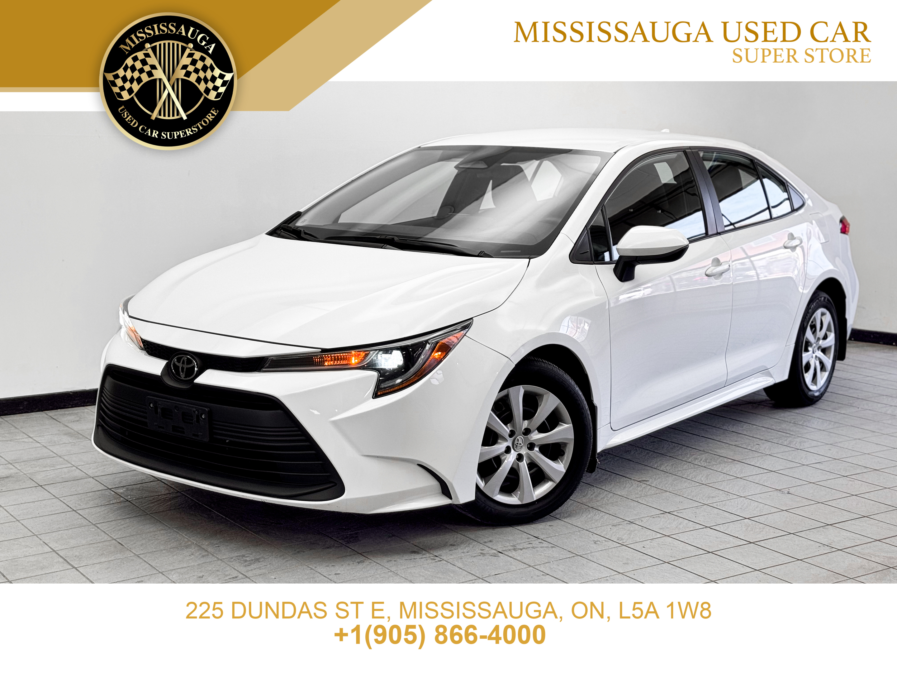 White 2024 Toyota Corolla LE FWD Sedan Front-Wheel Drive Automatic