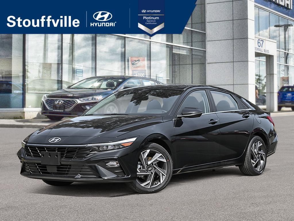 Black 2025 Hyundai Elantra Luxury FWD Sedan Automatic