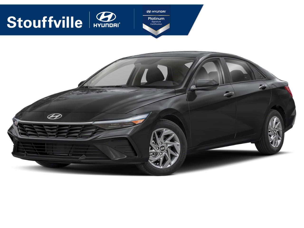 Black 2026 Hyundai Elantra Preferred FWD Sedan Automatic