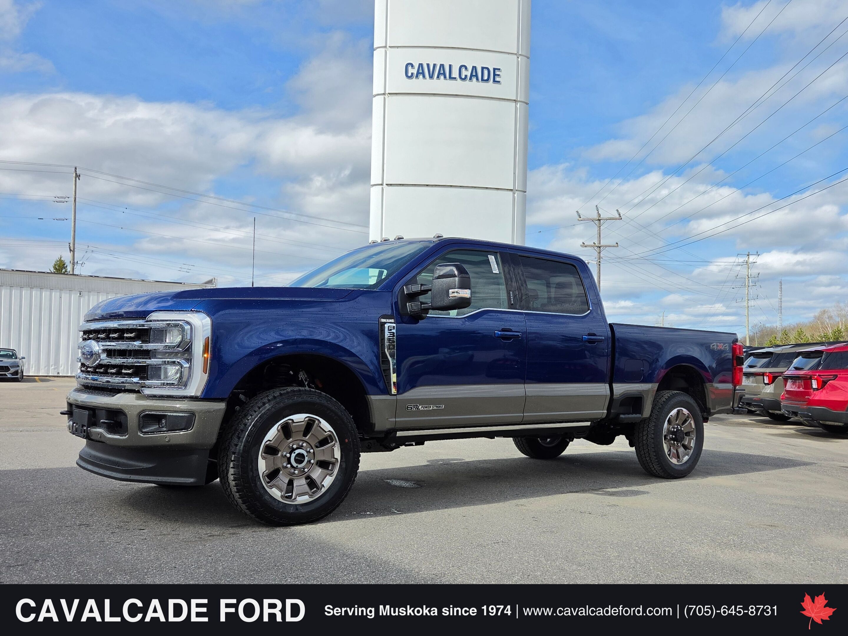 Blue 2026 Ford F-350 Super Duty King Ranch Crew Cab 4WD Pickup Truck Four-Wheel Drive Automatic