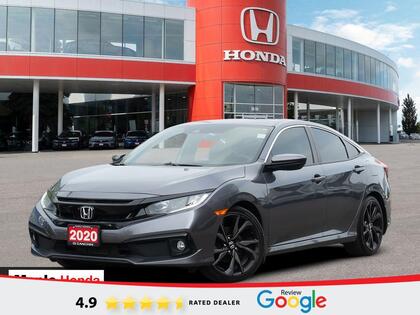 Gray 2020 Honda Civic Sport Sedan FWD Sedan Front-Wheel Drive Automatic
