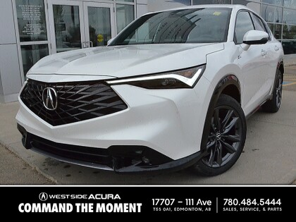 White 2025 Acura ADX SH-AWD with A-SPEC Package SUV / Crossover All-Wheel Drive Continuously Variable Transmission