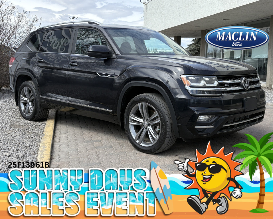 Black 2019 Volkswagen Atlas 3.6 FSI Execline 4Motion with R-Line SUV / Crossover 8-Speed Automatic