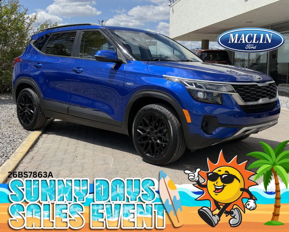 Blue 2021 Kia Seltos LX AWD SUV / Crossover All-Wheel Drive Continuously Variable Transmission