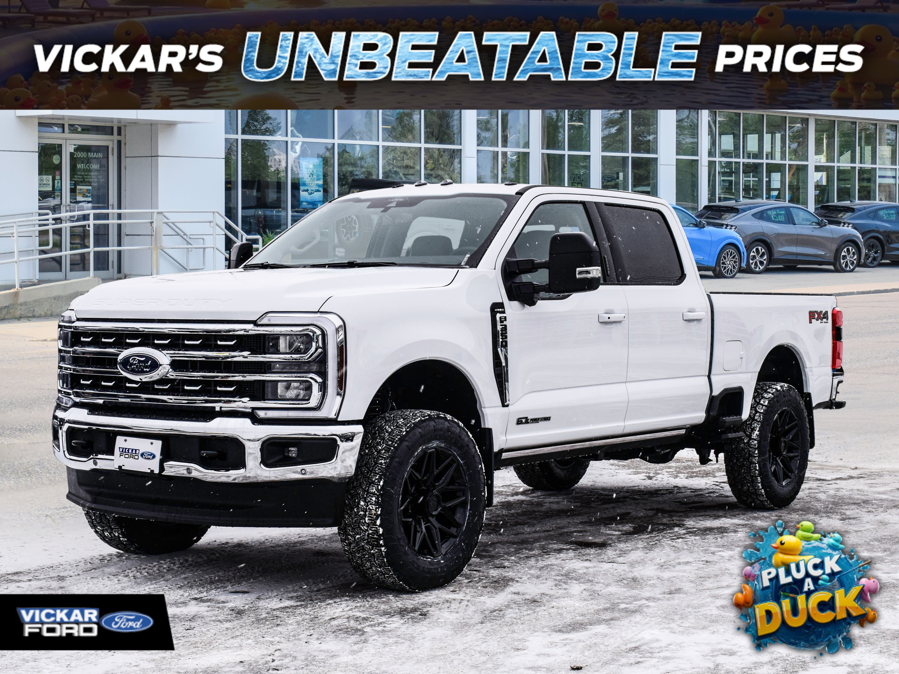 White 2026 Ford F-350 Super Duty Lariat Crew Cab 4WD Pickup Truck Four-Wheel Drive Automatic