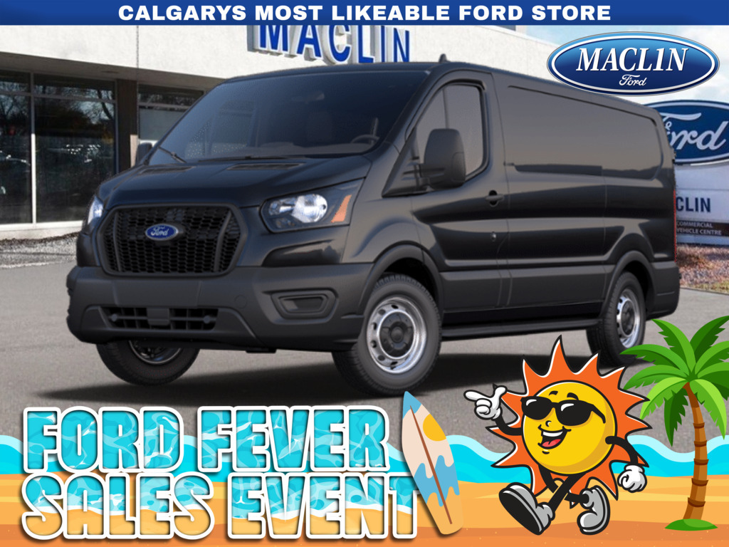 Black 2026 Ford Transit Cargo 150 Low Roof AWD Van All-Wheel Drive Automatic