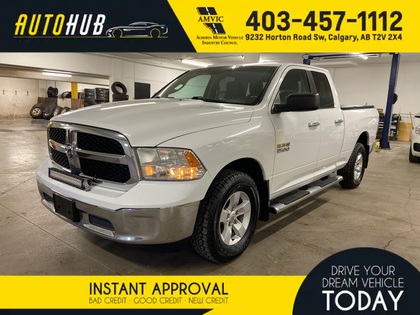 White 2017 RAM 1500 SLT Quad Cab 4WD Pickup Truck Four-Wheel Drive Automatic