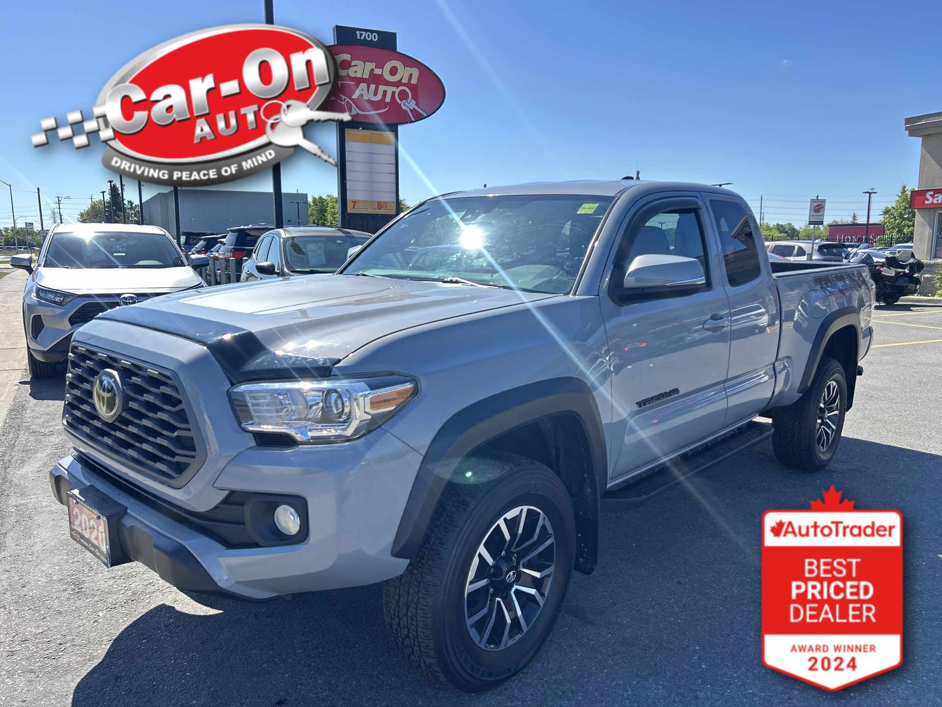 Silver 2020 Toyota Tacoma TRD Off Road Access Cab 4WD Pickup Truck Four-Wheel Drive Automatic