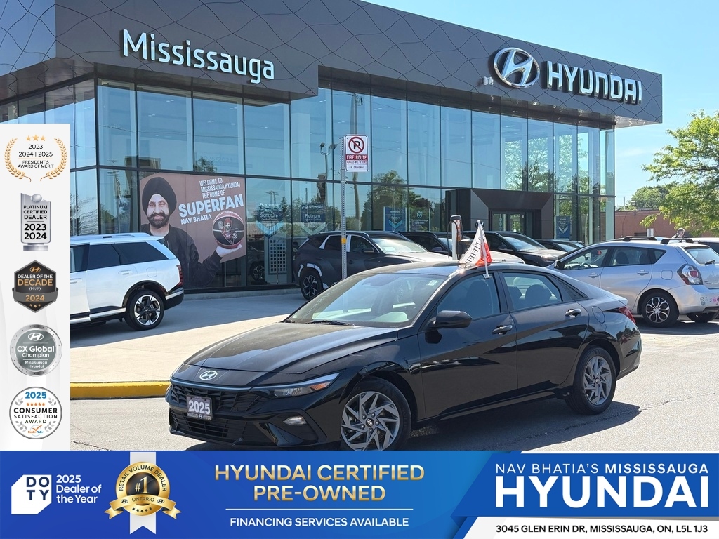 Black 2025 Hyundai Elantra Preferred FWD Sedan Continuously Variable Transmission