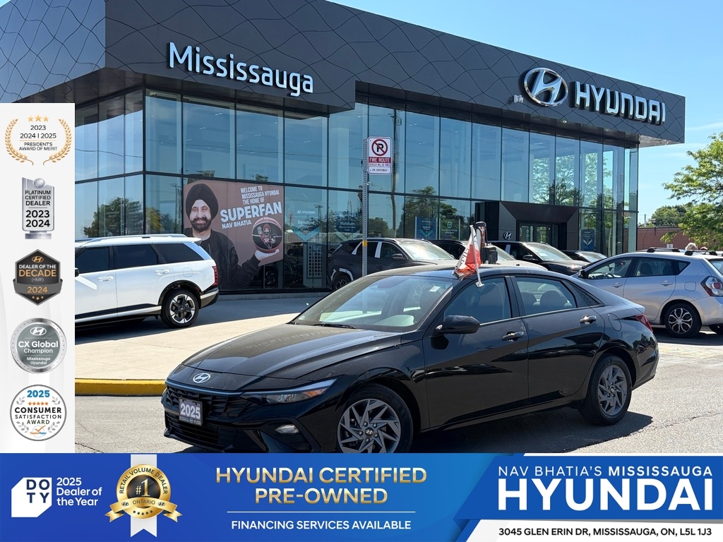 Black 2025 Hyundai Elantra Preferred FWD Sedan Continuously Variable Transmission