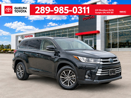 Black 2017 Toyota Highlander Hybrid XLE SUV / Crossover All-Wheel Drive Automatic
