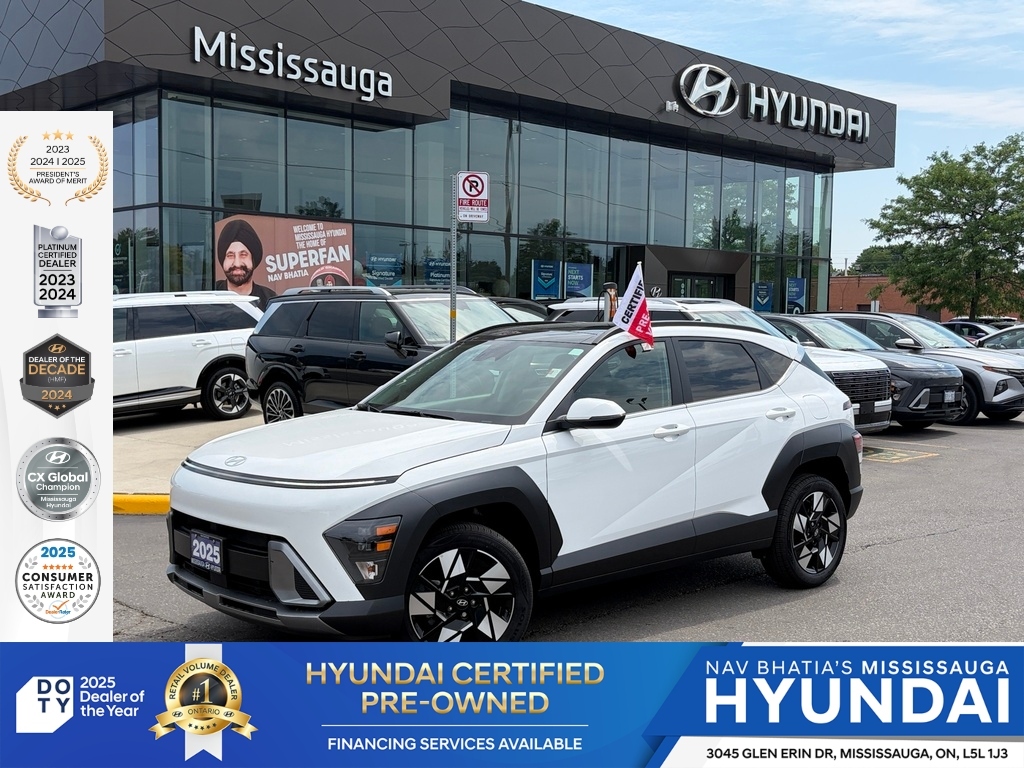 White 2025 Hyundai Kona Preferred AWD SUV / Crossover Continuously Variable Transmission