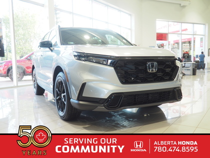 Silver 2026 Honda CR-V Hybrid Sport AWD SUV / Crossover All-Wheel Drive Continuously Variable Transmission