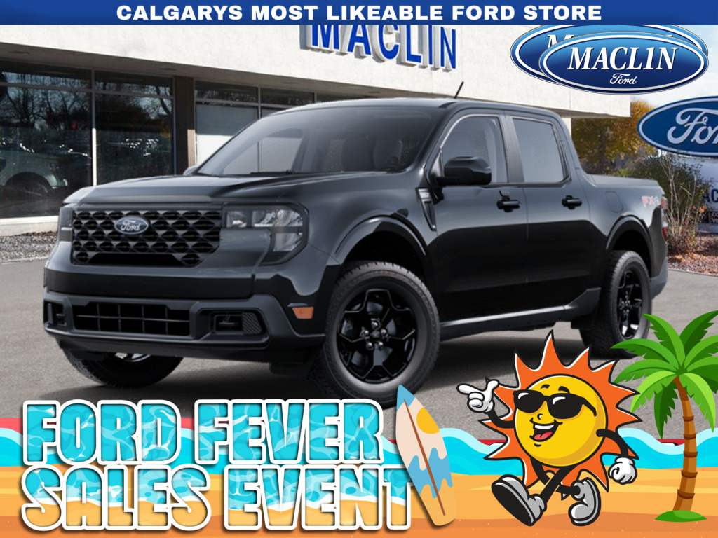 Black 2026 Ford Maverick XLT SuperCrew AWD Pickup Truck All-Wheel Drive 8-Speed Automatic
