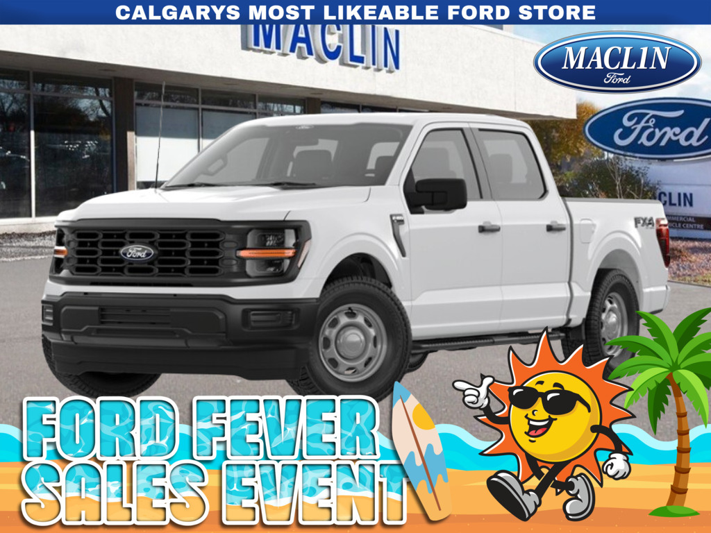 White 2026 Ford F-150 XL SuperCrew 4WD Pickup Truck Four-Wheel Drive Automatic