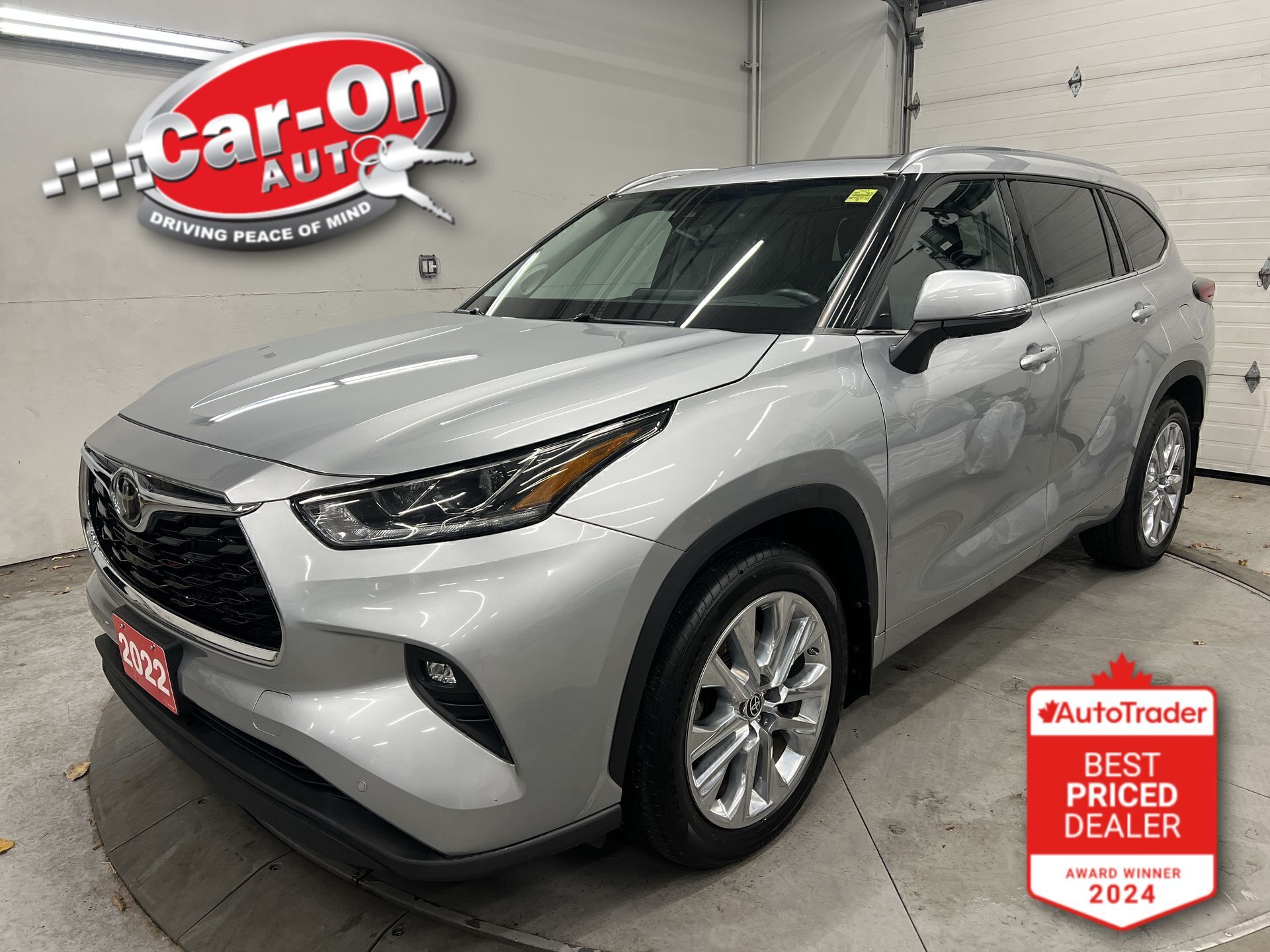 Silver 2022 Toyota Highlander Limited AWD SUV / Crossover All-Wheel Drive Automatic
