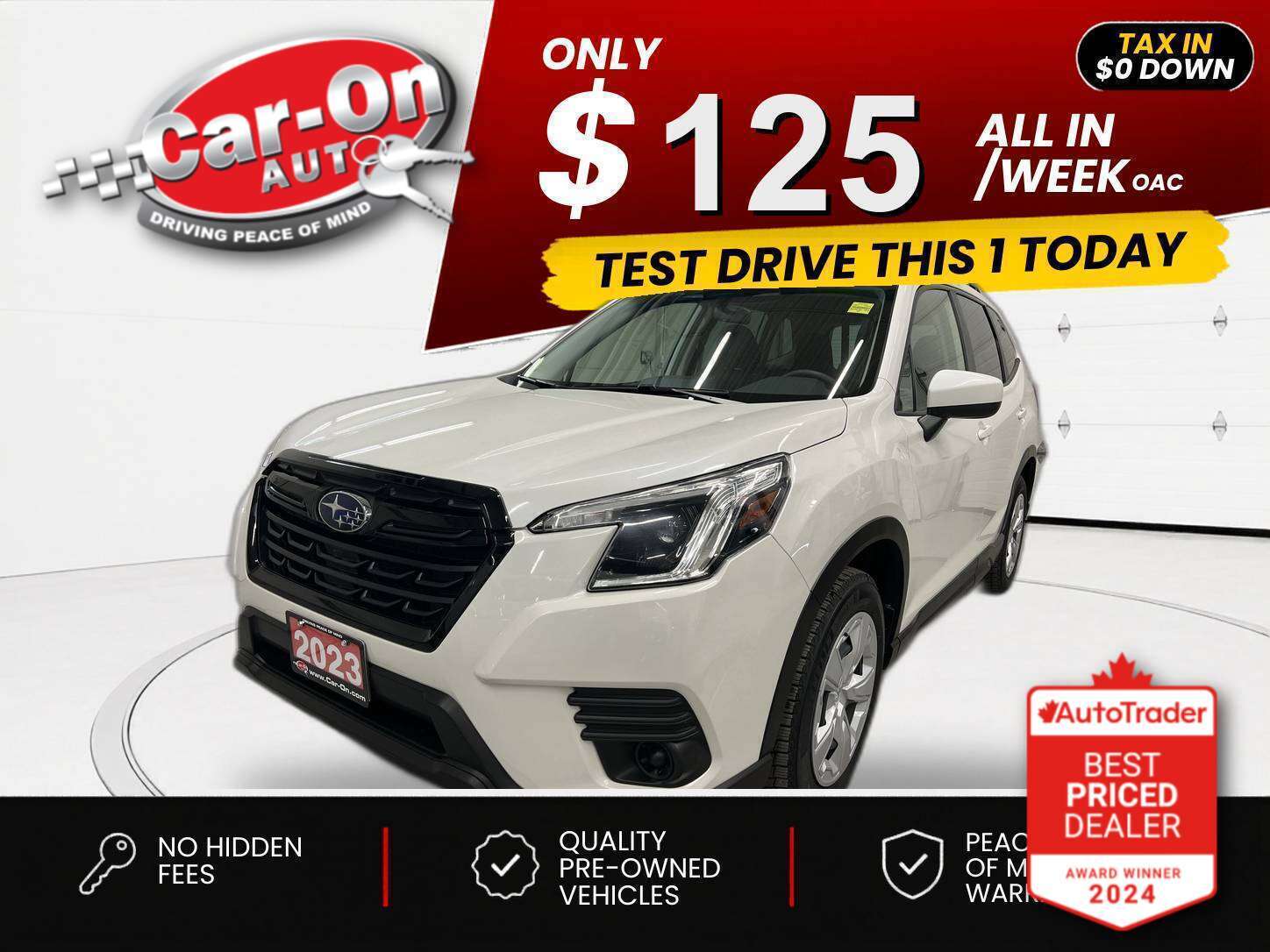 White 2023 Subaru Forester Wagon AWD Wagon Automatic