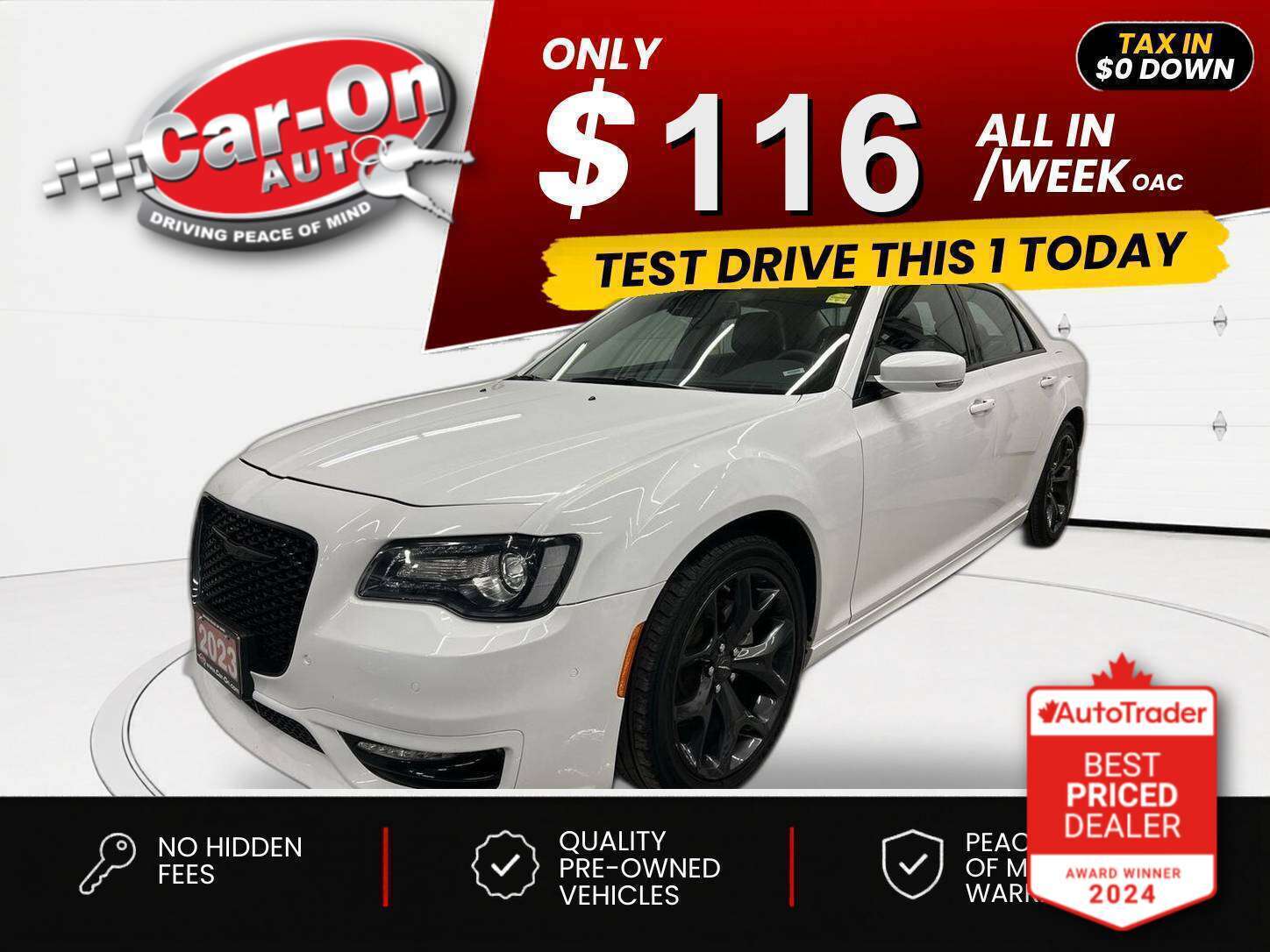 White 2023 Chrysler 300 Touring L RWD Sedan Rear-Wheel Drive Automatic