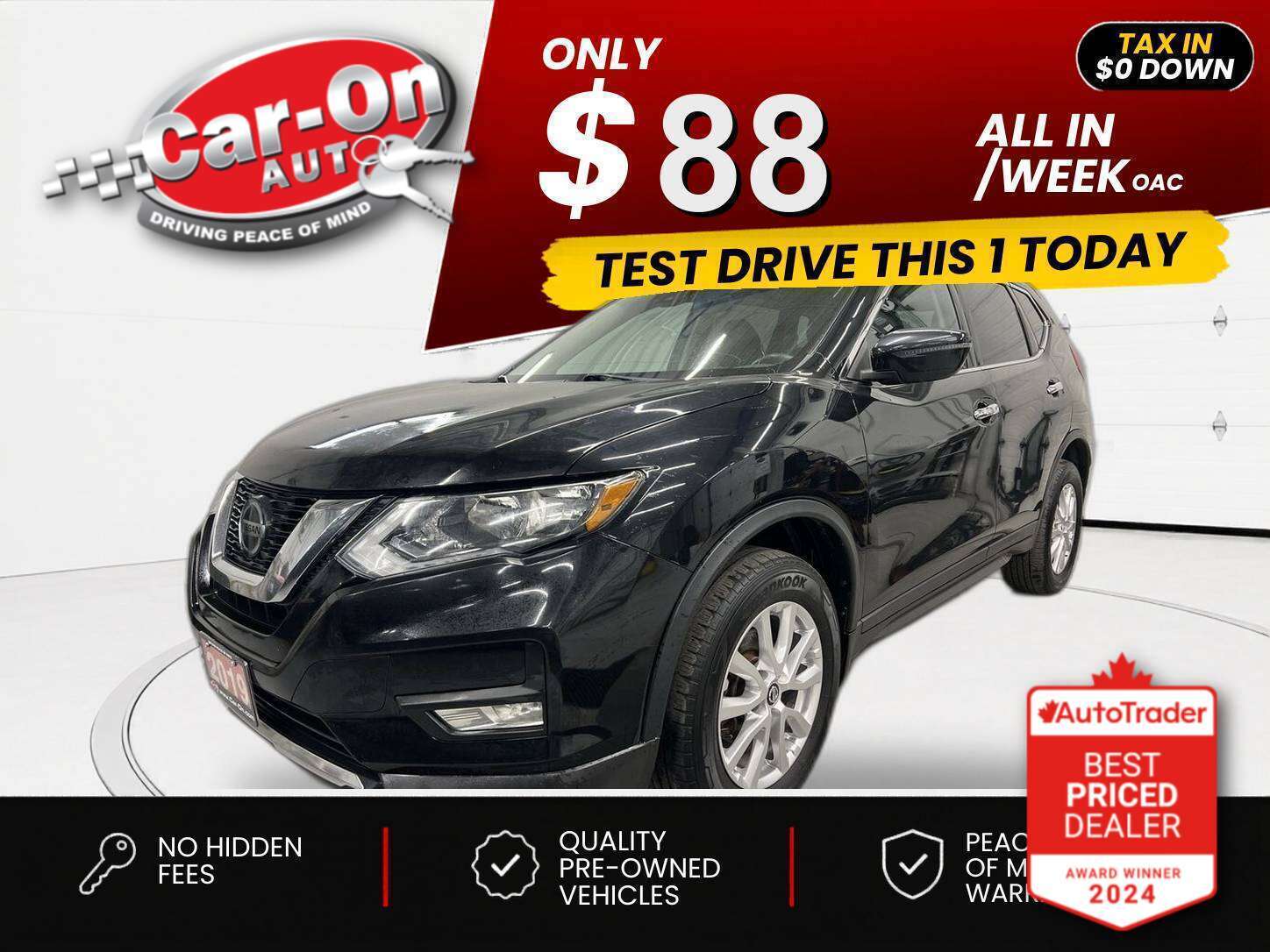 Black 2019 Nissan Rogue SUV / Crossover Automatic