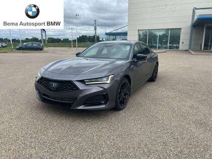 Gray 2022 Acura TLX SH-AWD with A-Spec Package Sedan All-Wheel Drive Automatic
