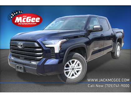 Blue 2024 Toyota Tundra SR CrewMax Cab 4WD Pickup Truck Four-Wheel Drive Automatic
