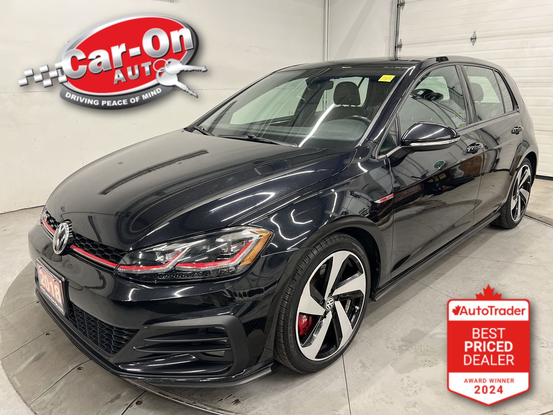 Black 2018 Volkswagen Golf GTI 2.0T Autobahn 4-Door FWD Hatchback Front-Wheel Drive Automatic