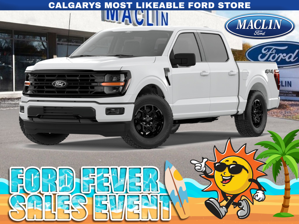 White 2026 Ford F-150 XLT SuperCrew 4WD Pickup Truck Four-Wheel Drive Automatic
