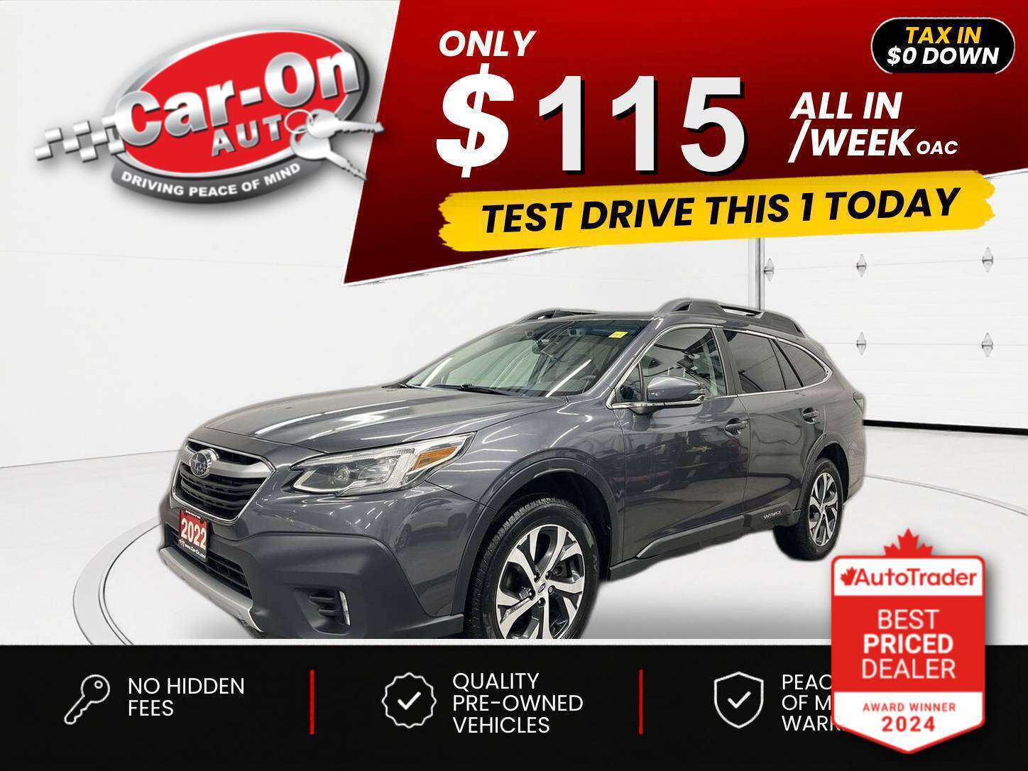 Gray 2022 Subaru Outback Limited XT Wagon AWD Wagon Automatic