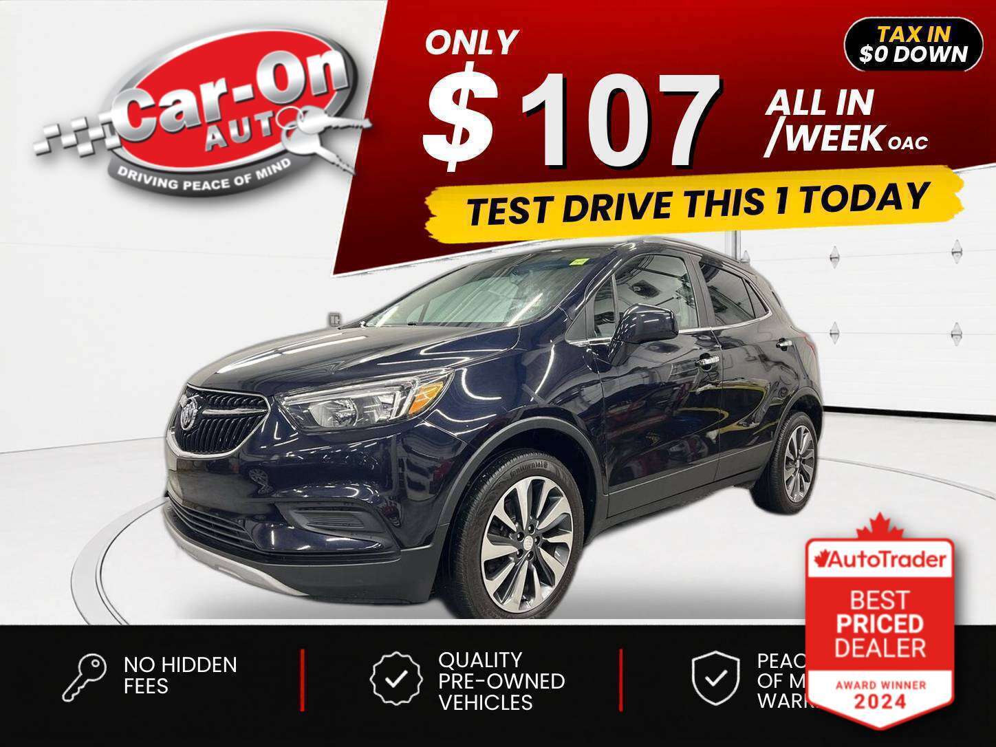 Blue 2021 Buick Encore Preferred AWD SUV / Crossover All-Wheel Drive Automatic