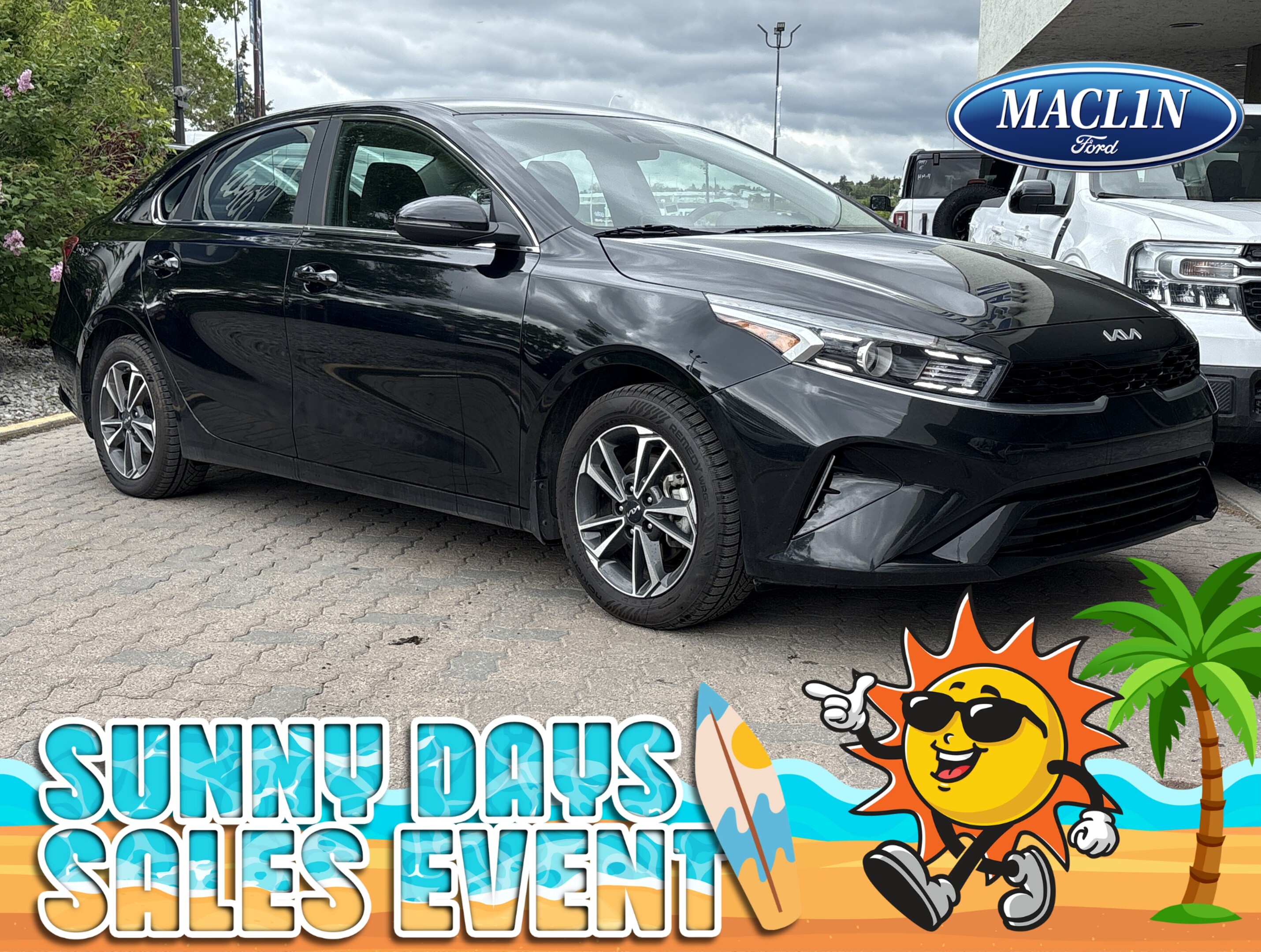 Black 2023 Kia Forte EX FWD Sedan Continuously Variable Transmission