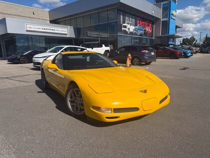 Yellow 2002 Chevrolet Corvette Z06 Hardtop Coupe RWD Coupe Rear-Wheel Drive 6-Speed Manual