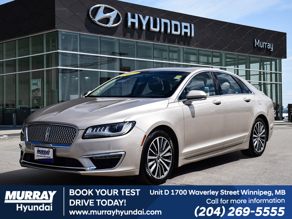 Palladium White Gold Metallic 2017 Lincoln MKZ Select AWD Sedan All-Wheel Drive Automatic