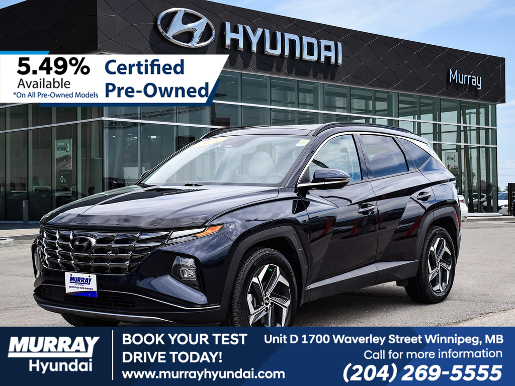 Deep Sea Blue 2022 Hyundai Tucson Hybrid Luxury AWD SUV / Crossover Automatic