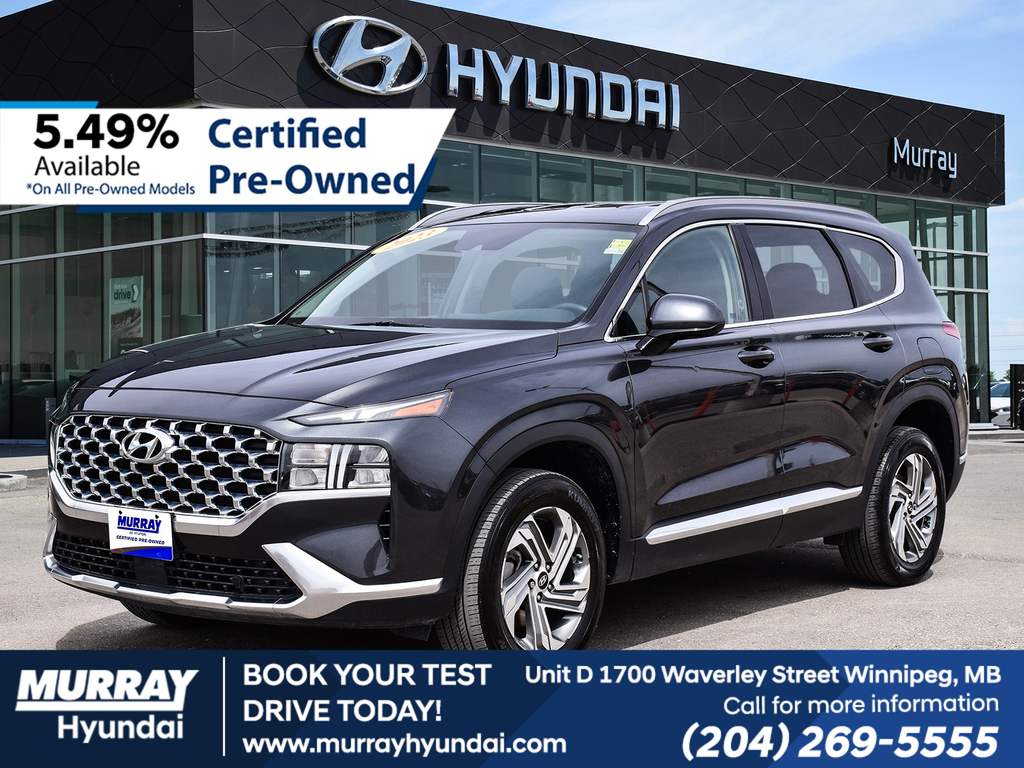 Gray (Nocturne Grey) 2023 Hyundai Santa Fe Preferred AWD SUV / Crossover Automatic