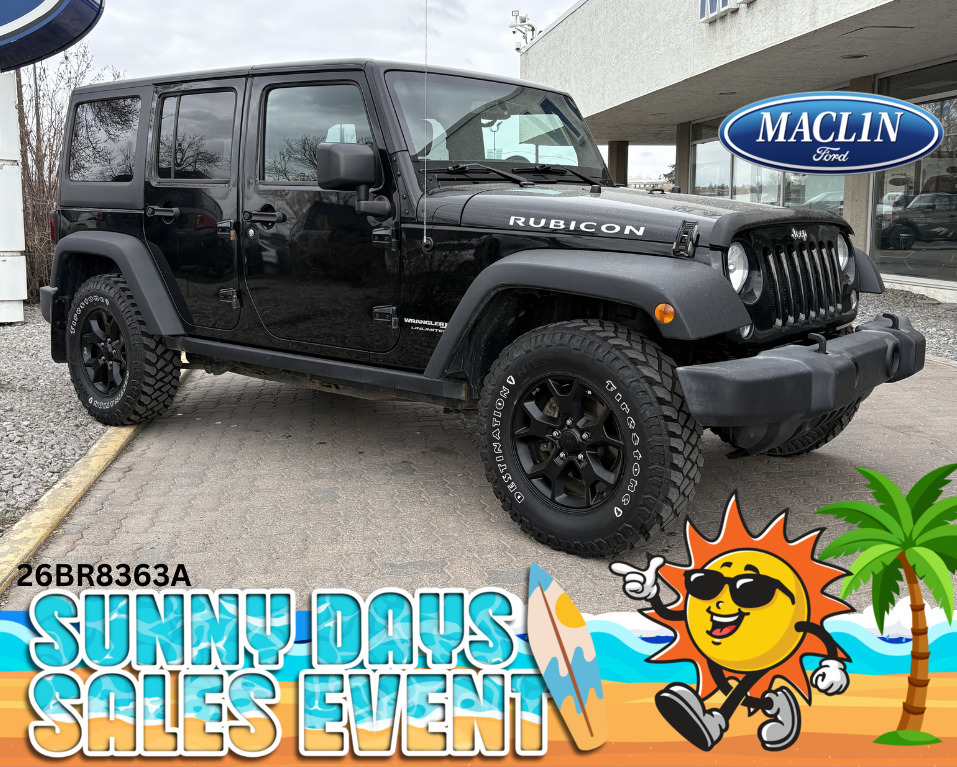 Black 2018 Jeep Wrangler Unlimited Rubicon 4WD SUV / Crossover Four-Wheel Drive 8-Speed Automatic