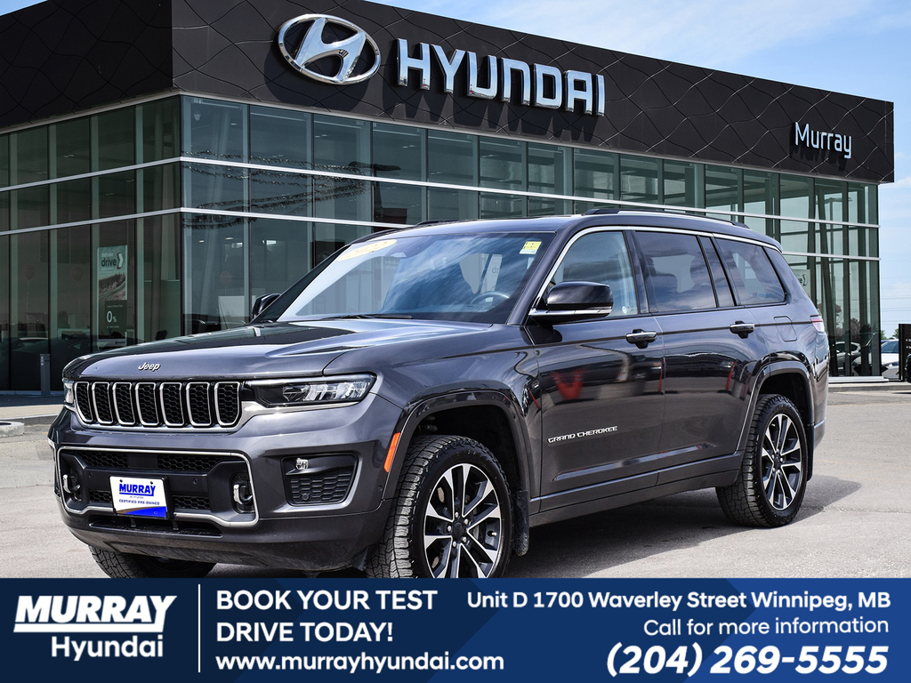 Gray (Baltic Grey Metallic) 2022 Jeep Grand Cherokee L Overland 4WD SUV / Crossover Four-Wheel Drive Automatic