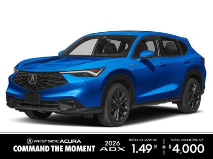Blue 2026 Acura ADX SH-AWD with A-SPEC Package SUV / Crossover All-Wheel Drive Continuously Variable Transmission