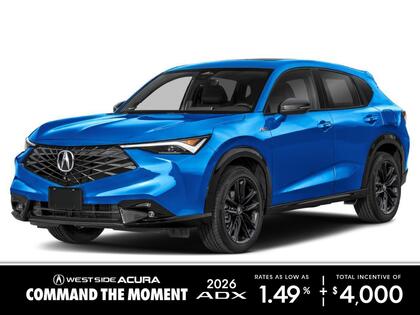 Blue 2026 Acura ADX SH-AWD with Platinum Elite and A-Spec Package SUV / Crossover Continuously Variable Transmission