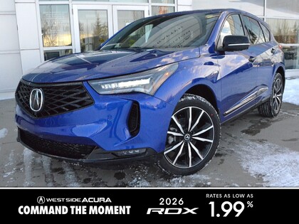 Blue 2026 Acura RDX SH-AWD with Platinum Elite and A-SPEC Package SUV / Crossover Automatic