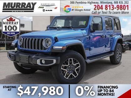 Blue 2026 Jeep Wrangler Sahara 4-Door 4WD SUV / Crossover Four-Wheel Drive 8-Speed Automatic