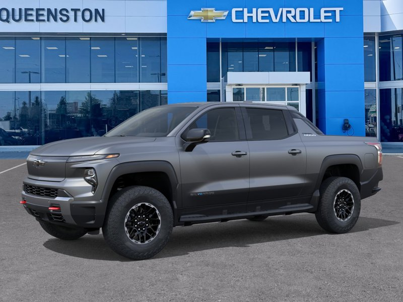 Gray 2026 Chevrolet Silverado EV Trail Boss Crew Cab (Max Range) e4WD Pickup Truck All-Wheel Drive 1-Speed Automatic