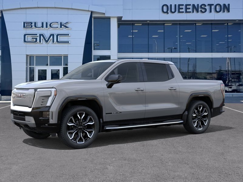 Gray 2026 GMC Sierra EV Denali Crew Cab (Max Range) e4WD Pickup Truck All-Wheel Drive 1-Speed Automatic