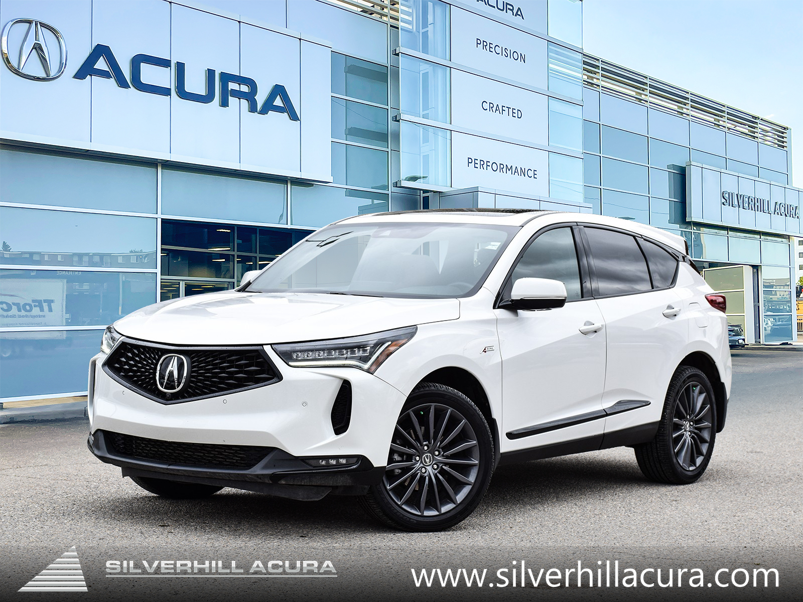 White 2023 Acura RDX SH-AWD with Platinum Elite and A-SPEC Package SUV / Crossover Automatic