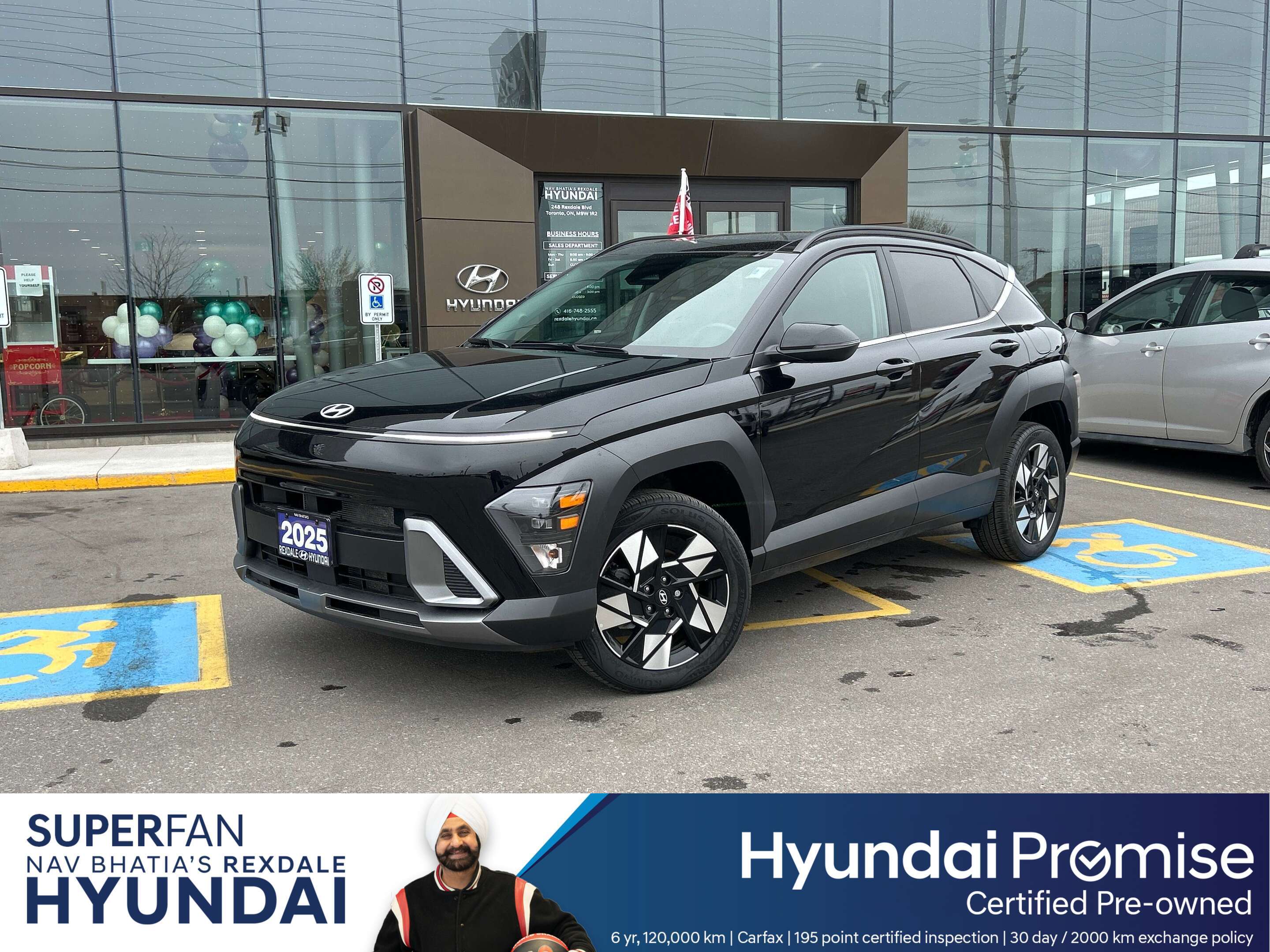 Black 2025 Hyundai Kona Preferred AWD SUV / Crossover Continuously Variable Transmission