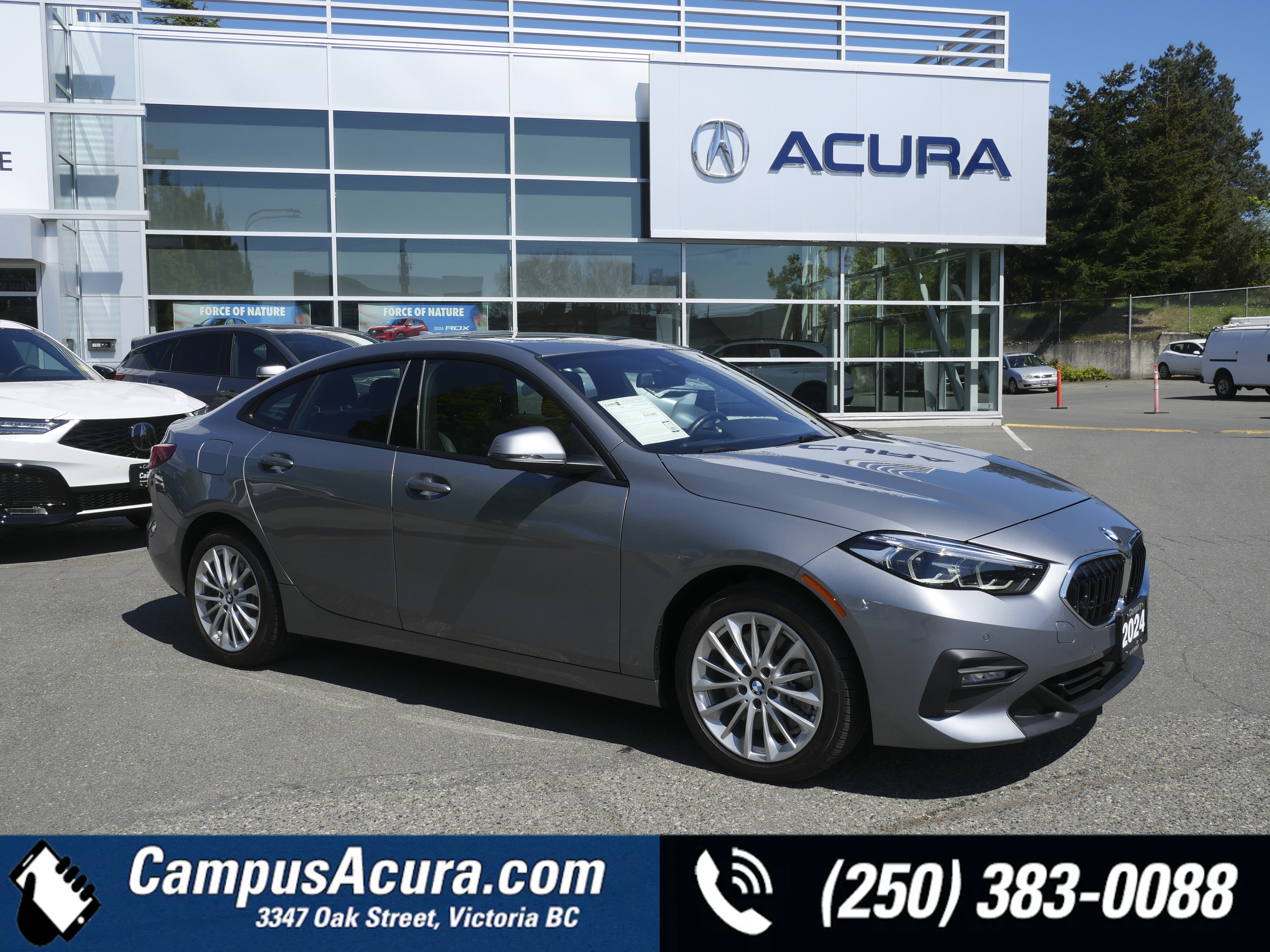 Gray 2024 BMW 2 Series 228i xDrive Gran Coupe AWD Sedan All-Wheel Drive Automatic