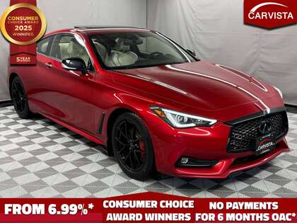 Red 2021 INFINITI Q60 Red Sport 400 AWD Coupe All-Wheel Drive Automatic