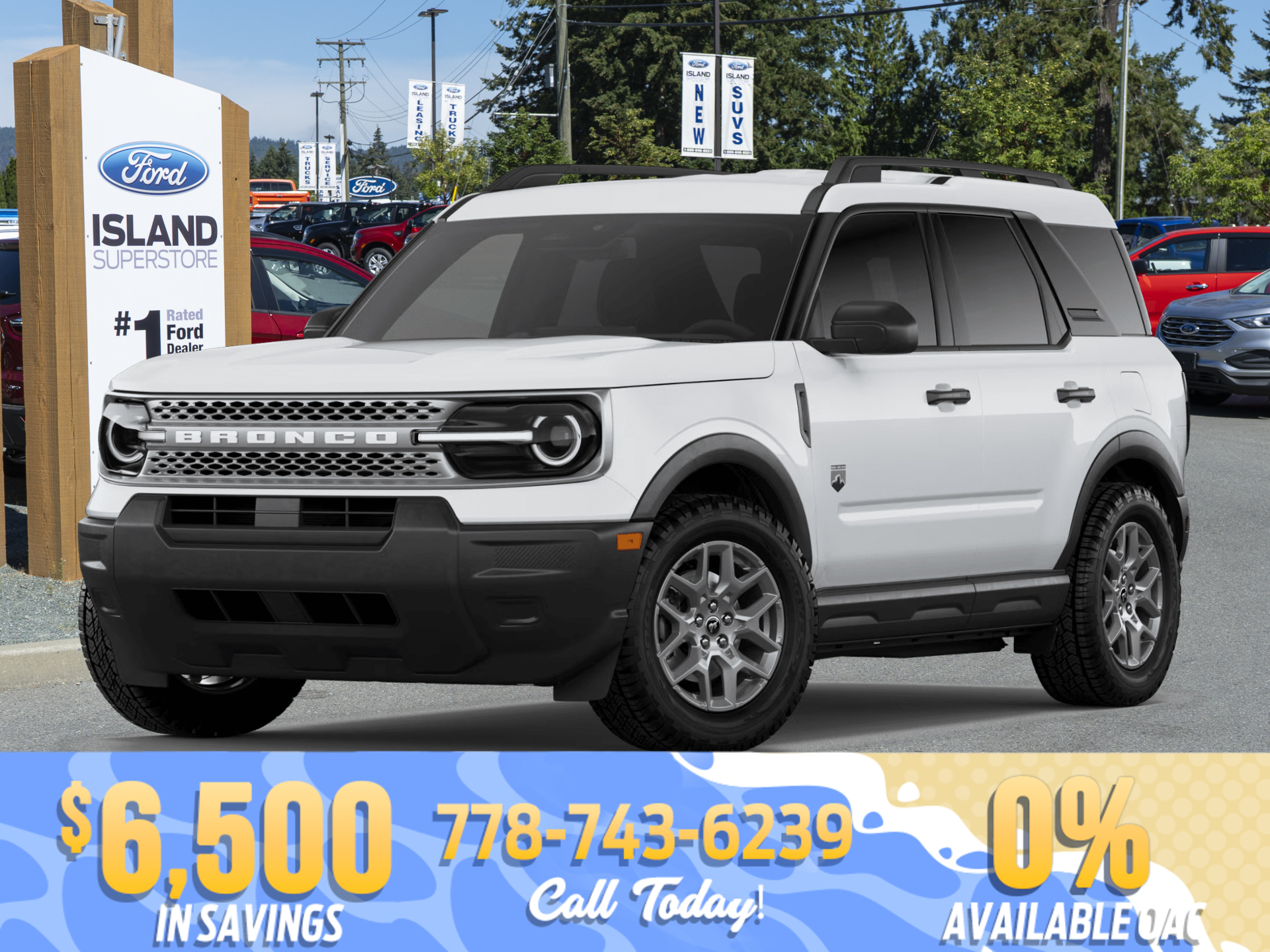 White 2026 Ford Bronco Sport Big Bend AWD SUV / Crossover All-Wheel Drive 8-Speed Automatic