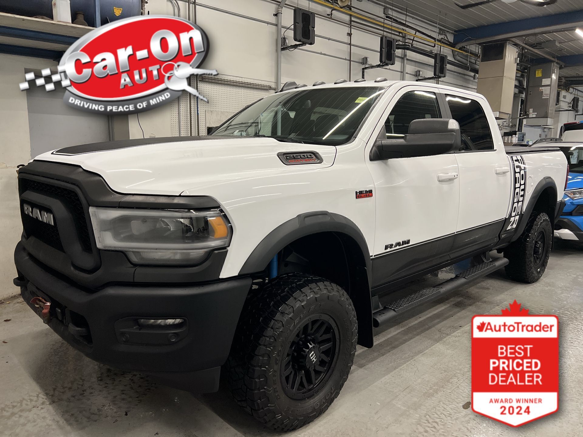 White 2022 RAM 2500 Power Wagon Crew Cab 4WD Pickup Truck Four-Wheel Drive Automatic