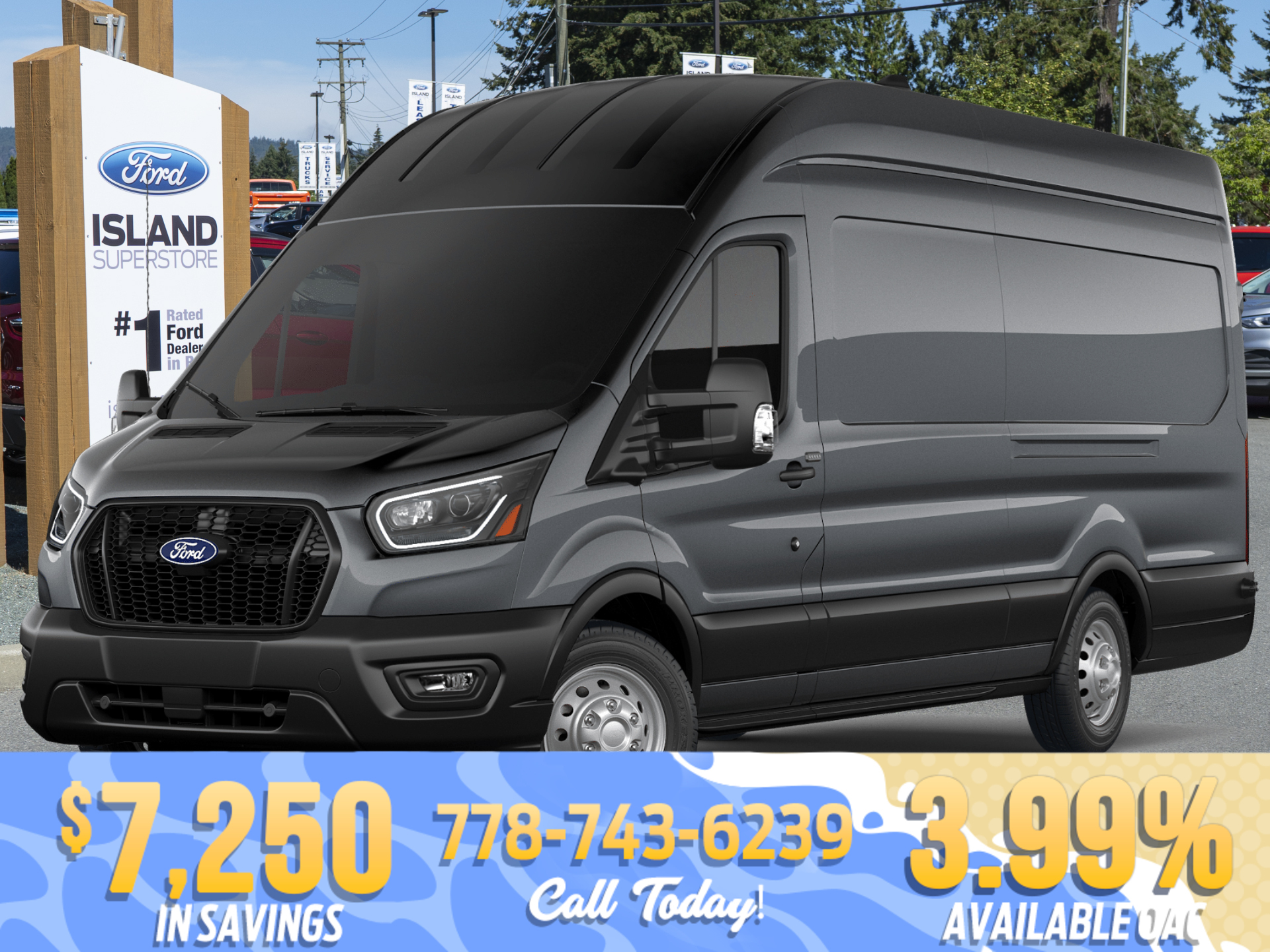 Gray 2026 Ford Transit Cargo 350 High Roof Extended LB AWD Van All-Wheel Drive Automatic