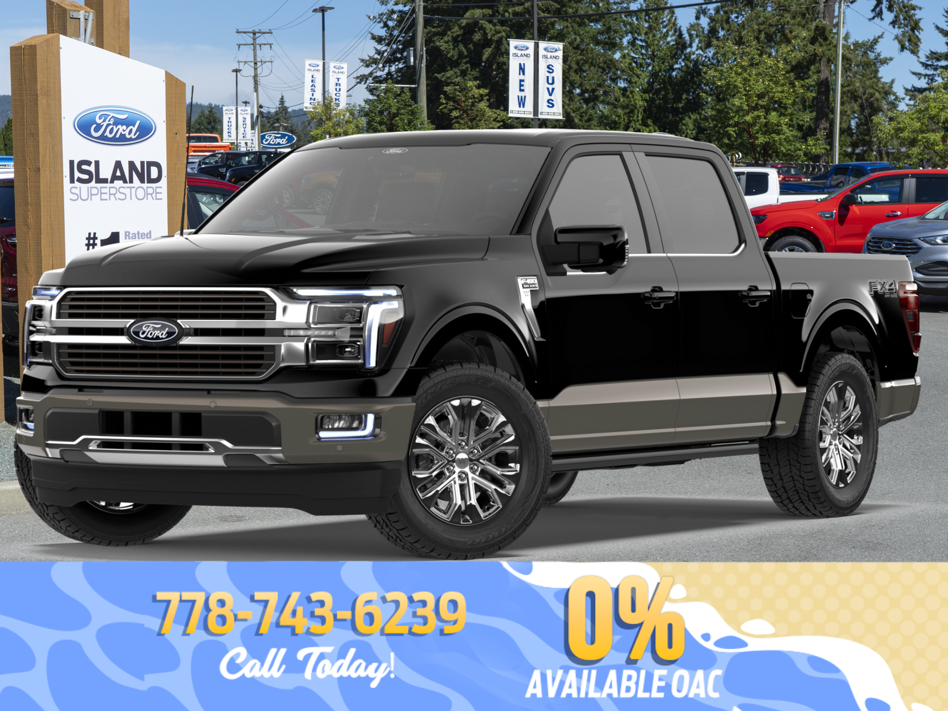 Black 2026 Ford F-150 King Ranch SuperCrew 4WD Pickup Truck Four-Wheel Drive Automatic
